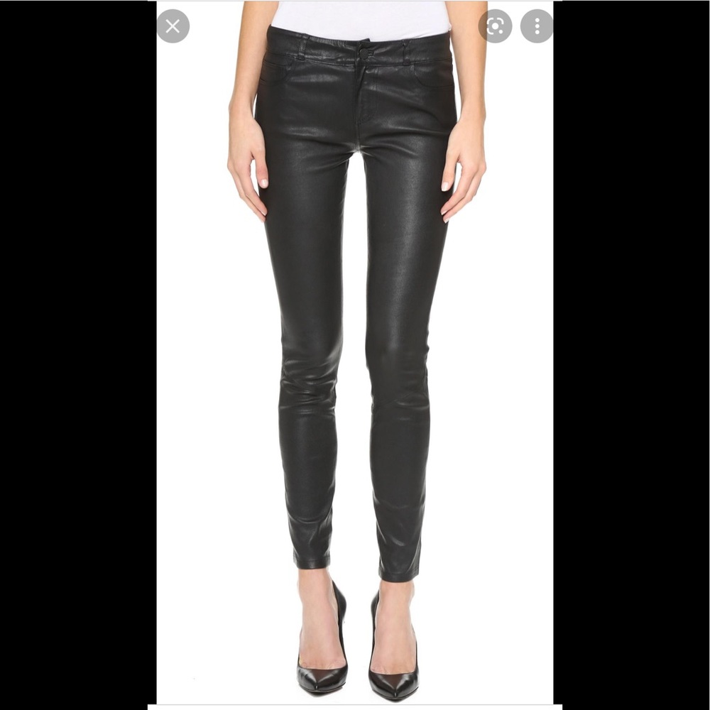 Paige Verdugo Ankle Pant - Leather